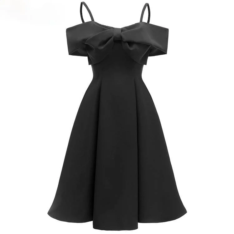 Tease date dress-Women's Bowknot Slip Dresses Bridesmaid Dresses