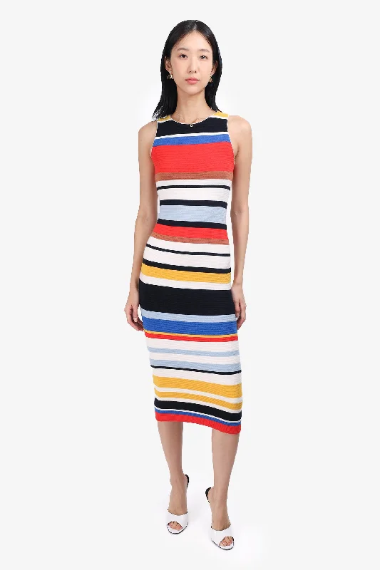 Misty overlay dress-Alice + Olivia Multicolour Striped Dress Size XS