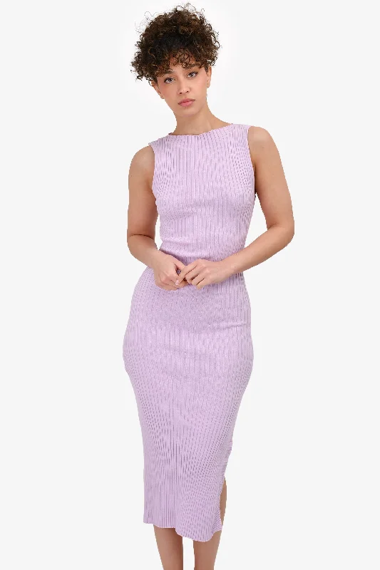 Enduring fit dress-Anna Quan Lilac Knit Sleeveless Dress Size 4