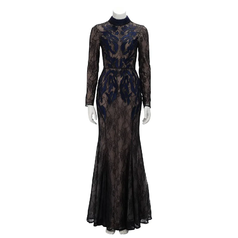 Loose peasant dress-Camilla & Marc Black & Blue Coco Gown Dress