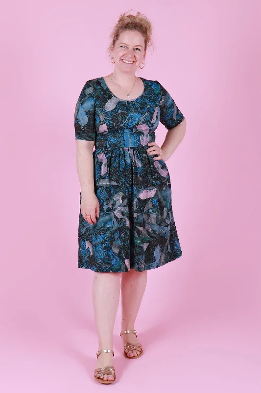 Tiered midi dress-Jenny Dress Lorikeets Breakfast