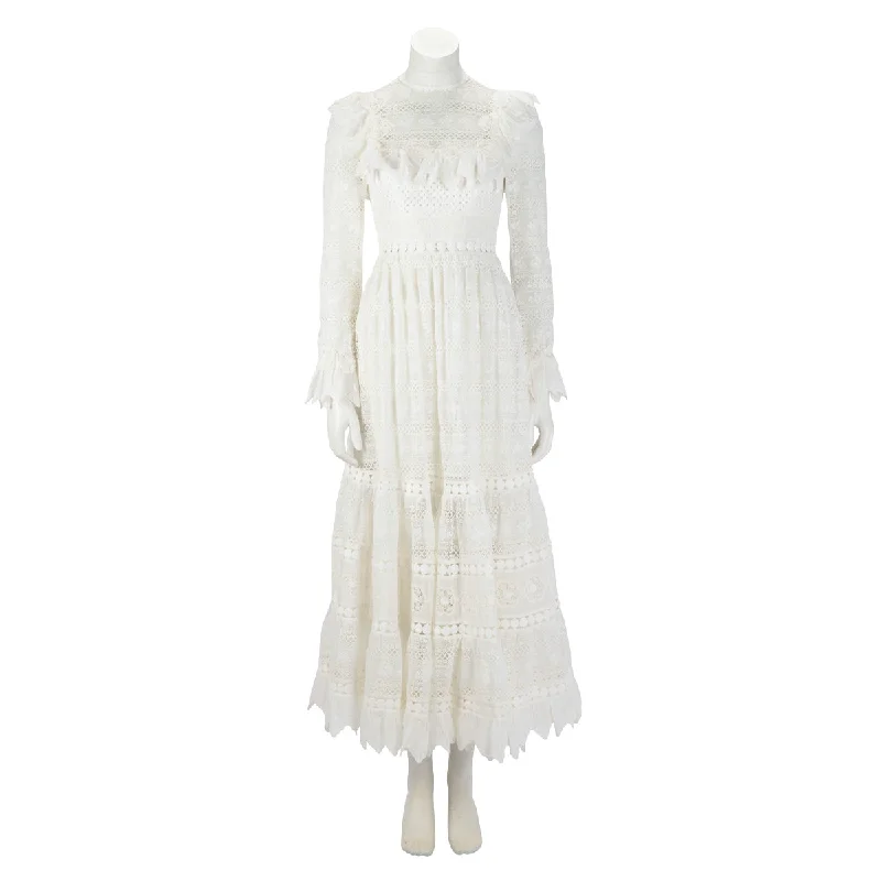 Ripple cocktail dress-Zimmermann Ivory Lace Prima Dress 0