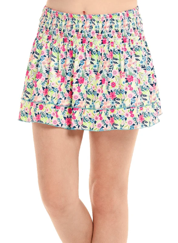 Tiny ruffled skirt-Flower Frenzy Smocked Skirt (Girls)