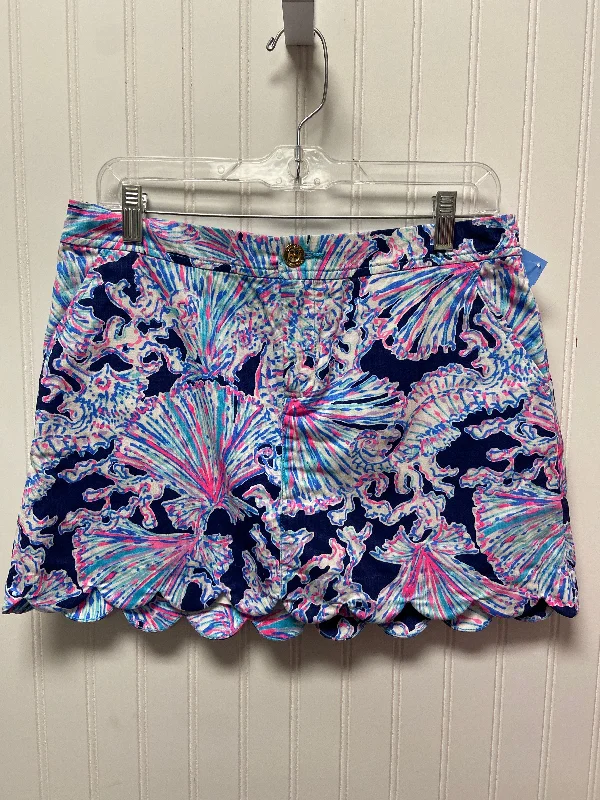 Tiny ruffled skirt-Skirt Designer By Lilly Pulitzer In Navy, Size: 6