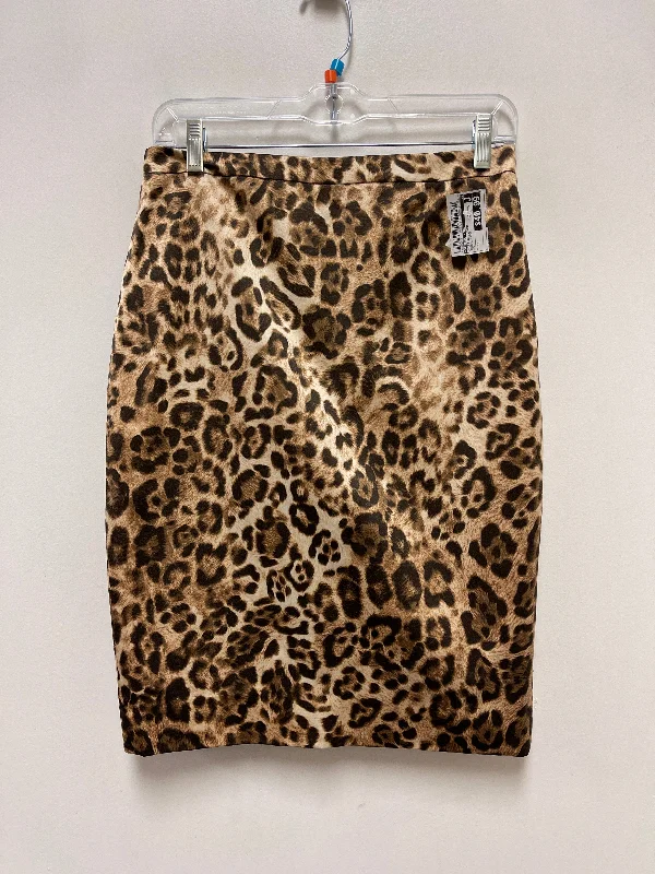 Collage retro skirt-Skirt Designer By Michael Kors In Animal Print, Size: 8