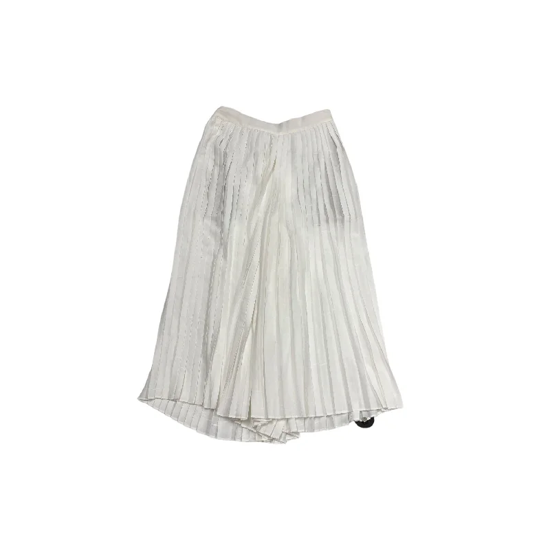 Chill wide skirt-Skirt Designer By Vince In White, Size: 2