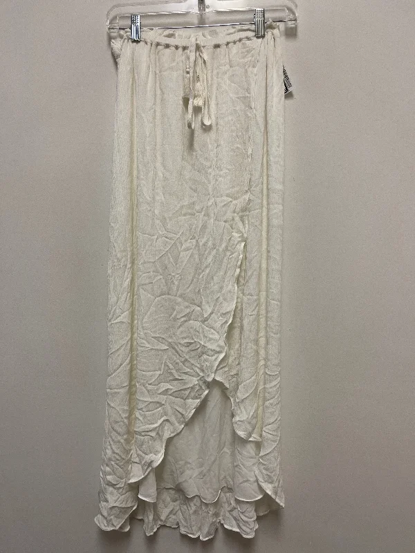 Tailored flared skirt-Skirt Maxi By 1.state In White, Size: M