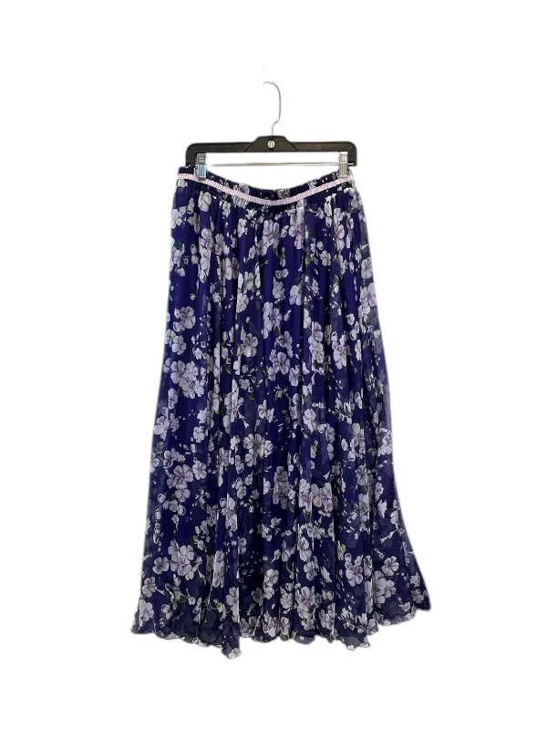 Offbeat trendy skirt-Skirt Maxi By Afibi In Purple, Size: 2x