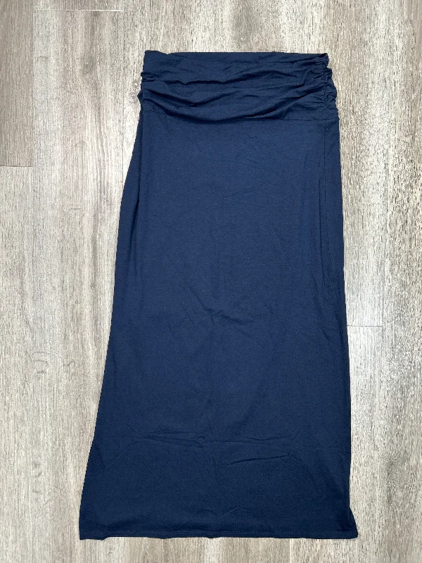 Paradise floral skirt-Skirt Maxi By Clothes Mentor In Navy, Size: S