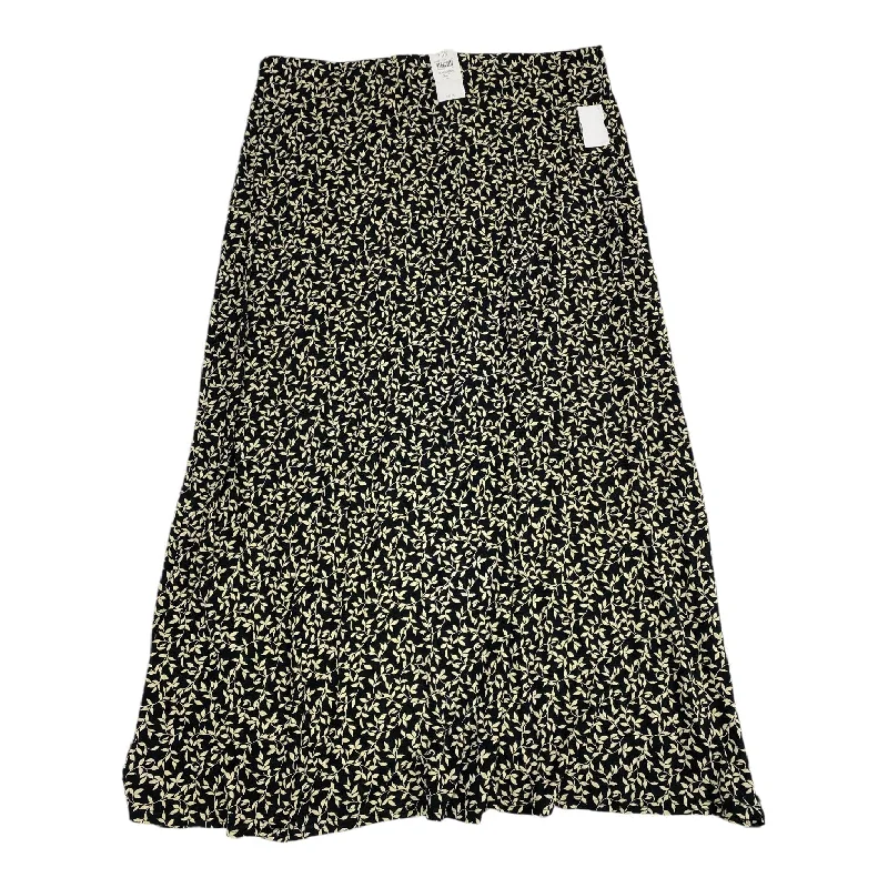 Rivet punk skirt-Skirt Maxi By J. Jill In Black & Cream, Size: Xl