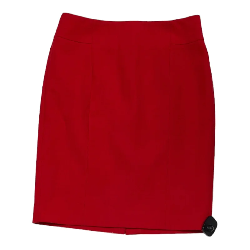 Active tennis skirt-Skirt Midi By Ann Taylor In Red, Size: 4