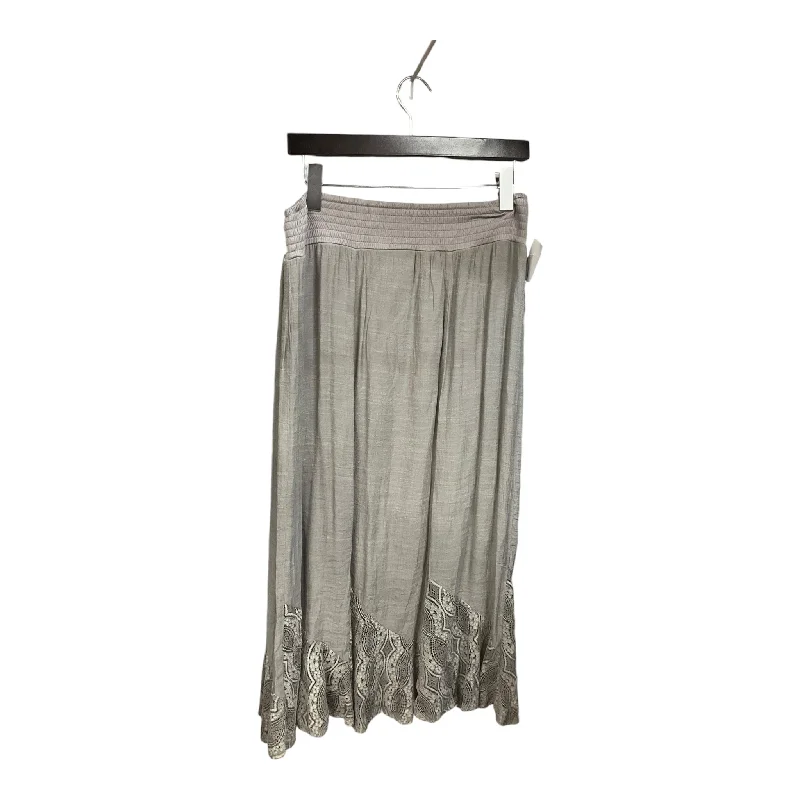 Fine net skirt-Skirt Midi By Apt 9 In Grey, Size: M