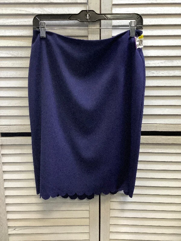 Warm wool skirt-Skirt Midi By Banana Republic In Blue, Size: 4