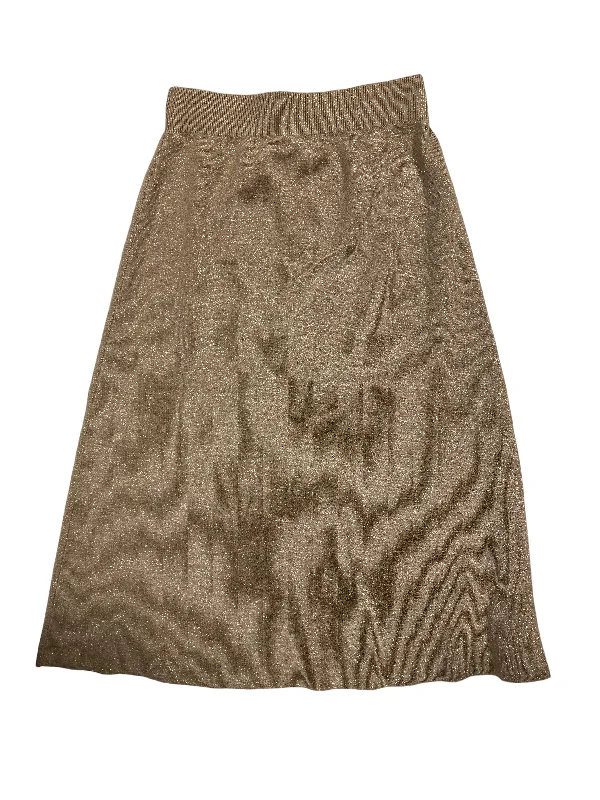 Day chill skirt-Skirt Midi By Banana Republic In Gold, Size: Xs