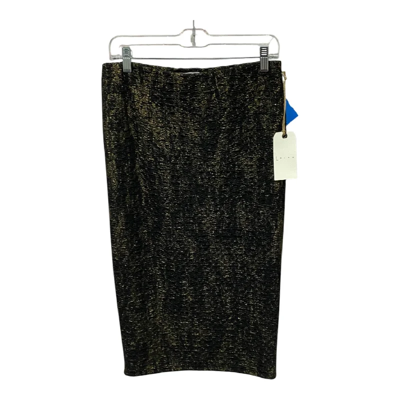 Play active skirt-Skirt Midi By Leith In Black & Gold, Size:8