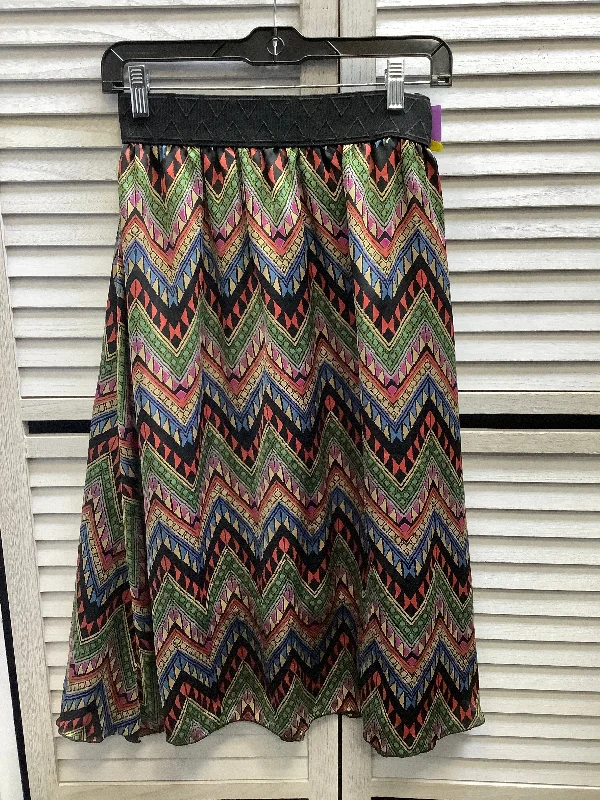 Round summer skirt-Skirt Midi By Lularoe In Multi-colored, Size: S