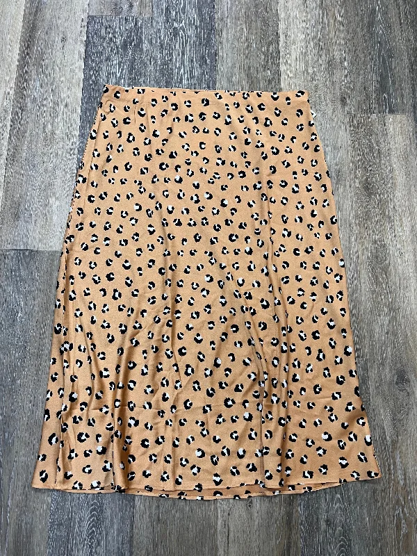 Bell godet skirt-Skirt Midi By Mudpie In Animal Print, Size: Xl