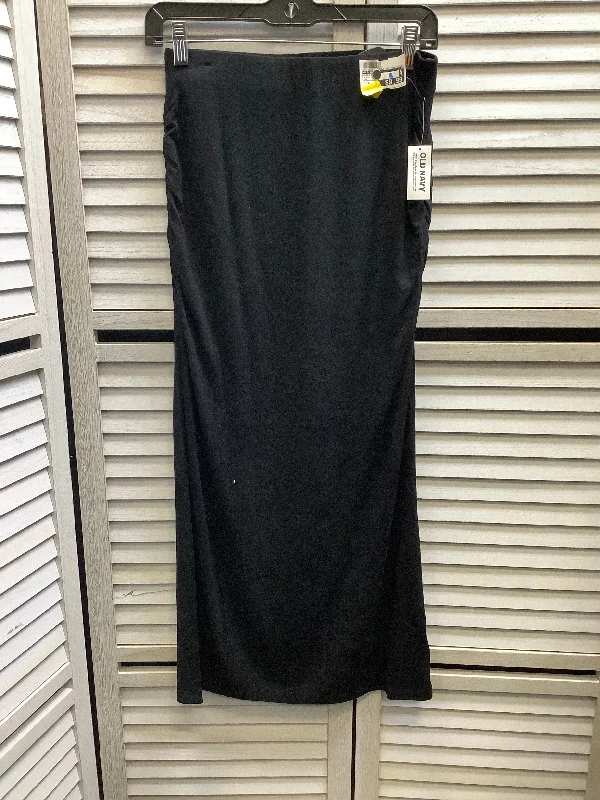 Tucked trendy skirt-Skirt Midi By Old Navy In Black, Size: S