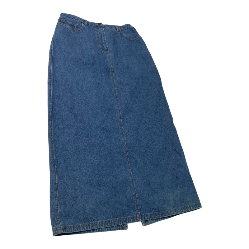 Fine summer skirt-Skirt Midi By Rafaella In Blue Denim, Size: M