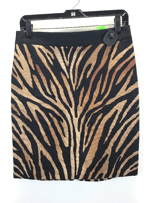 Gemstone party skirt-Skirt Midi By White House Black Market In Animal Print, Size: 8