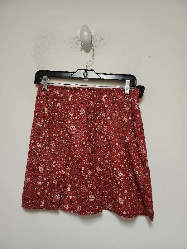 Round circle skirt-Skirt Mini & Short By American Eagle In Floral Print, Size: 4