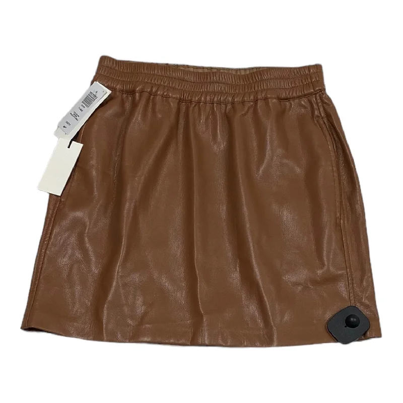 Tough twill skirt-Skirt Mini & Short By Babaton In Brown, Size: Xxs