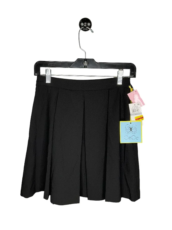 Packed piled skirt-Skirt Mini & Short By Cece In Black, Size: 4