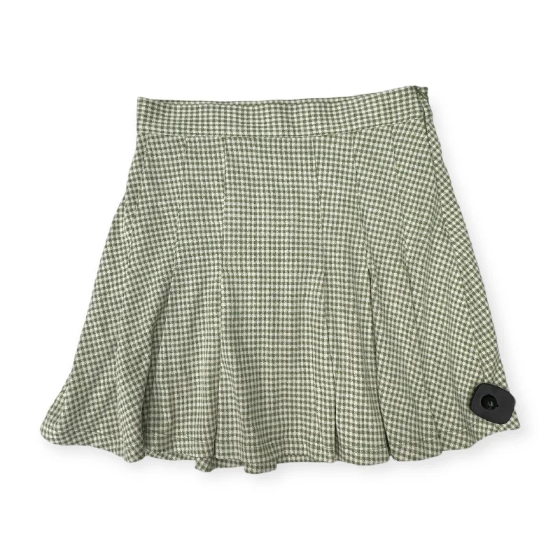 Onyx jewel skirt-Skirt Mini & Short By Free People In Green & White, Size: 6