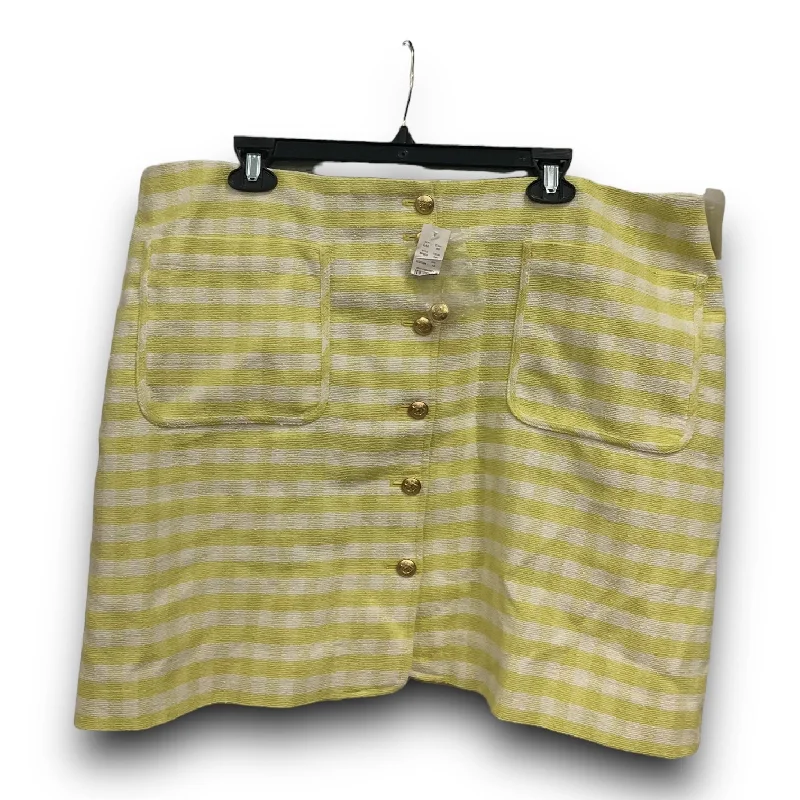 Gathered boho skirt-Skirt Mini & Short By J. Crew In Plaid Pattern, Size: 18