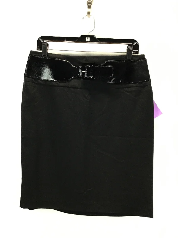 Heirloom denim skirt-Skirt Mini & Short By Larry Levine In Black, Size: 10