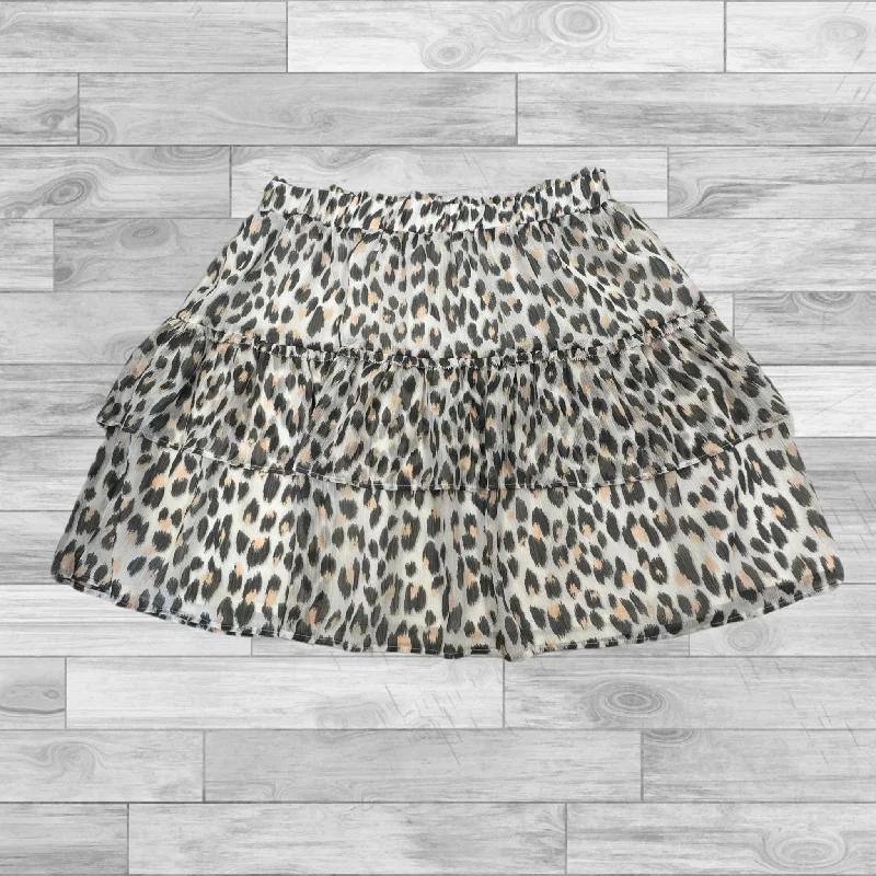 Flex comfy skirt-Skirt Mini & Short By Loft In Animal Print, Size: M