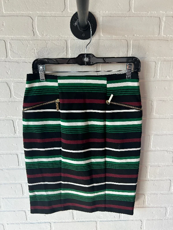 Knotted wrap skirt-Skirt Mini & Short By Michael By Michael Kors In Black & Green, Size: 6