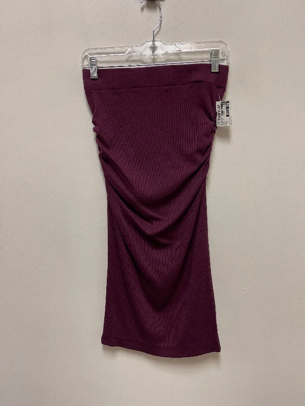 Nap slack skirt-Skirt Mini & Short By Michael Stars In Purple, Size: S