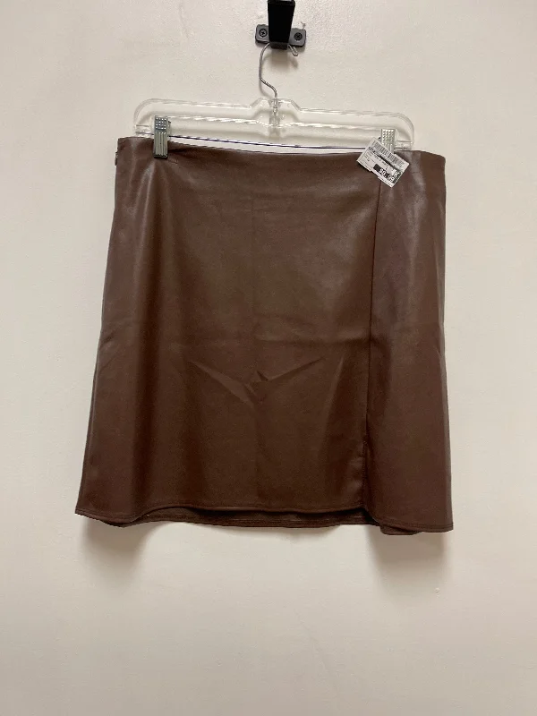 Petal frill skirt-Skirt Mini & Short By Old Navy In Brown, Size: 12