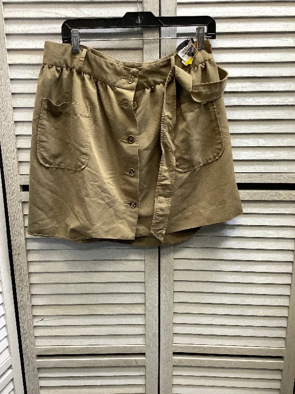 Apricot reef skirt-Skirt Mini & Short By Tommy Hilfiger In Khaki, Size: 12