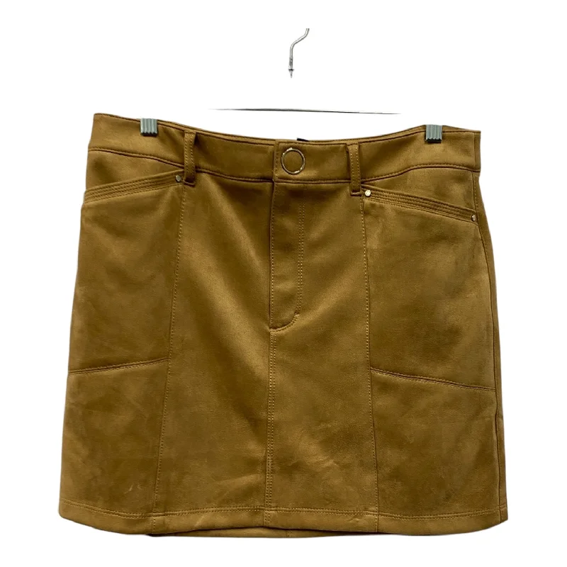 Claret rich skirt-Skirt Mini & Short By White House Black Market In Brown, Size:12