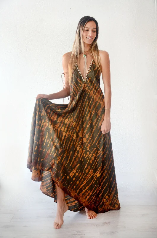 Striking glitzy dress-Desierto Maxi Dress