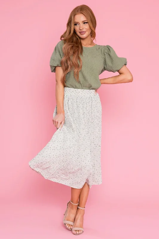 Wide maxi dress-Be The Sunshine Accordion Skirt