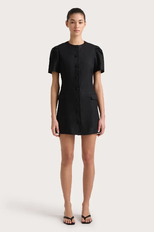 Chill relaxed dress-Emma Mini Dress Black