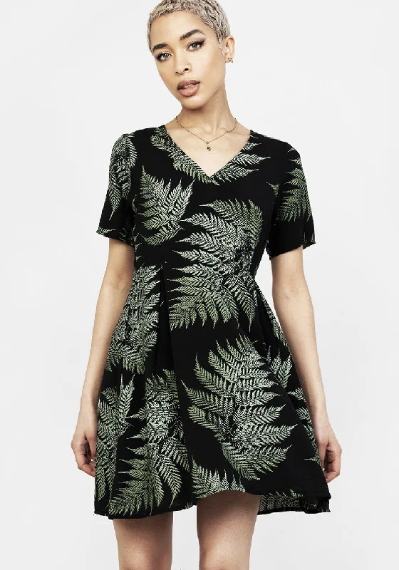 Silky georgette dress-Fern Mini Dress