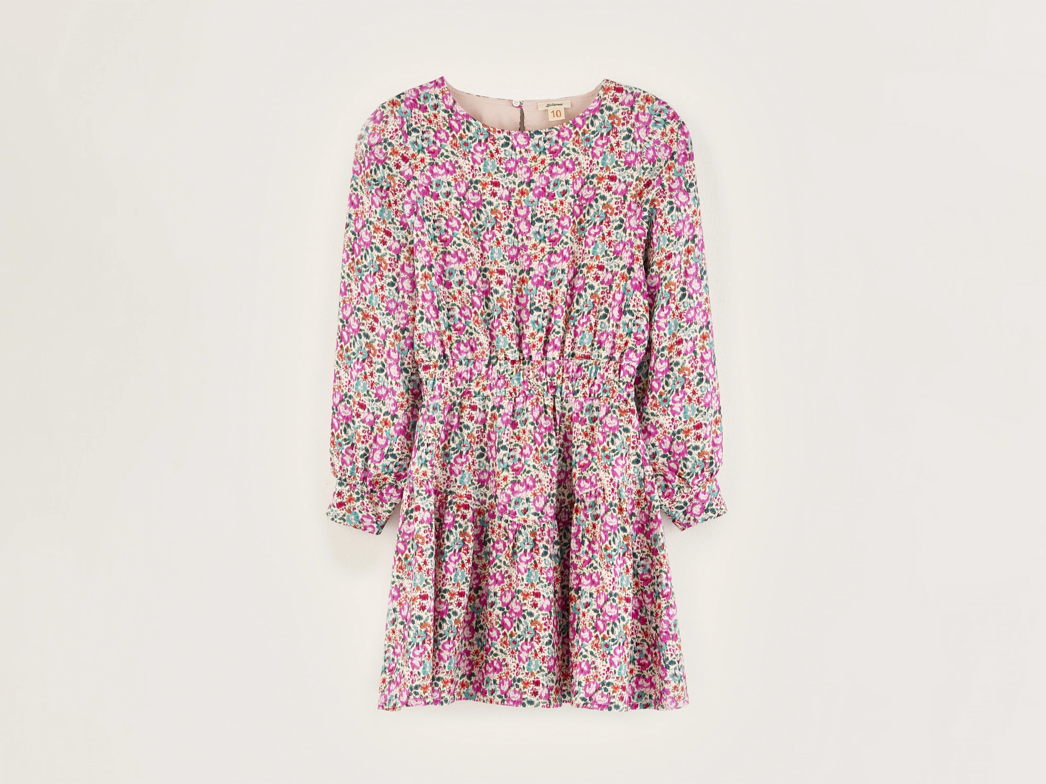 Plunge-neck picnic dress-Plays floral mini dress (242 / G / DISPLAY A)