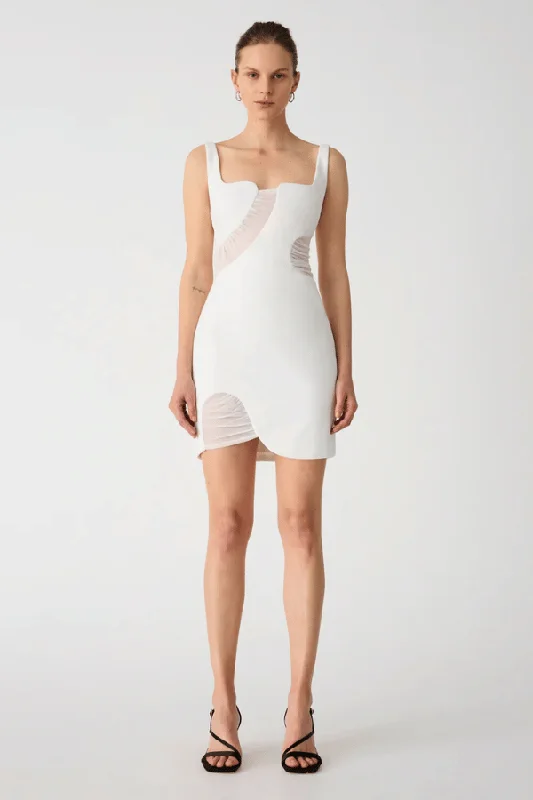 Darling puff dress-Lupita Mini Dress Ivory