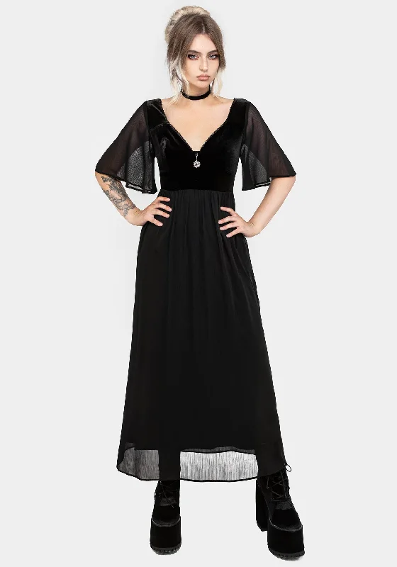 Fitted club dress-Oculist Chiffon Maxi Dress