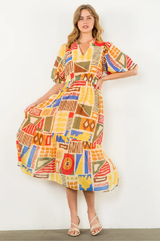 Spectrum vibrant dress-Sunny Days Ahead Midi Dress