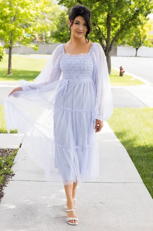 Lantern-sleeve summer dress-The Avilynn