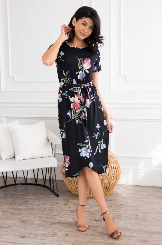 Spectrum floral dress-The Colee