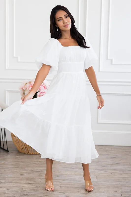 Tiered midi dress-The Makayla